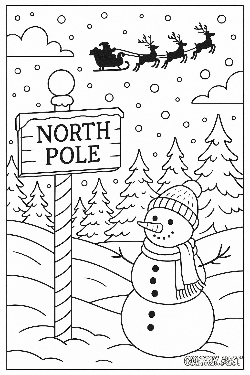North Pole Scene